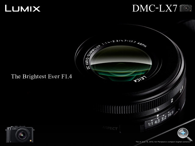 Panasonic LUMIX LX7 高階隨身機登場，F1.4 大光圈！