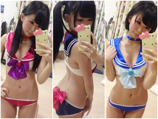 性感度破表!美少女戰士內衣實際穿給你看 性感度破表!美少女戰士內衣實際穿給你看