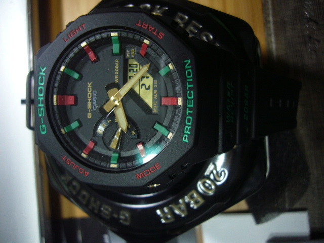 casio g- shock ga2100 电子指针手表