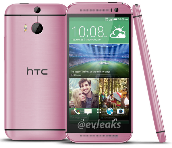 粉嫩櫻花色調　HTC One M8 粉紅版圖片流出