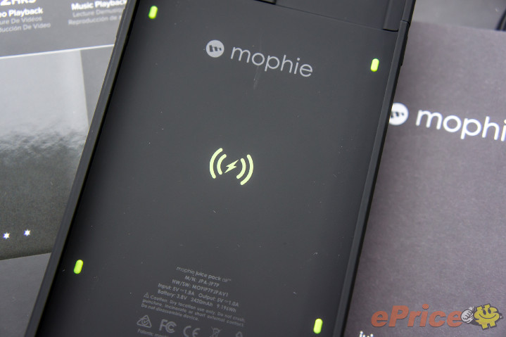 mophie 行动电源保护壳,无线充电组开箱测试