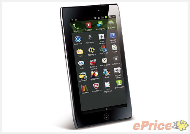 acer ICONIA Tab A100 全新 7 吋平板開賣 acer ICONIA Tab A100 全新 7 吋平板開賣