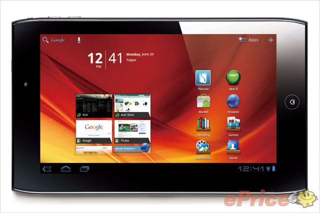 acer ICONIA Tab A100 全新 7 吋平板開賣 acer ICONIA Tab A100 全新 7 吋平板開賣