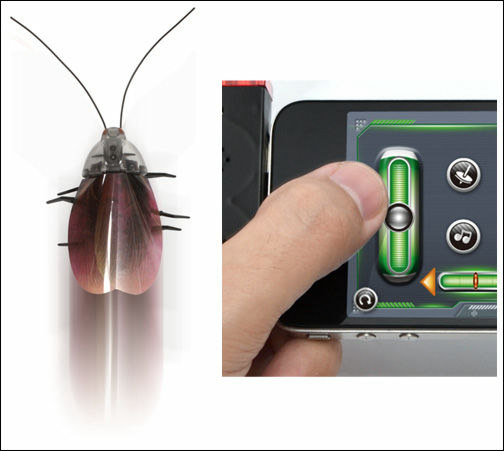 遥控蟑螂玩法更上层楼!可用 iphone 直接操控