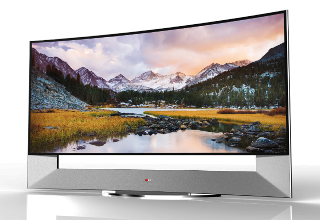 三星,lg 都发表 105 吋曲面电视